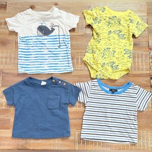 (3/$15) Baby boy shirt onesie bundle 3-6m